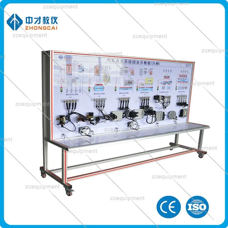 Ta'lim maktabi laboratoriyasi o'quv uskunalari ateşleme tizimini o'rgatish stendi